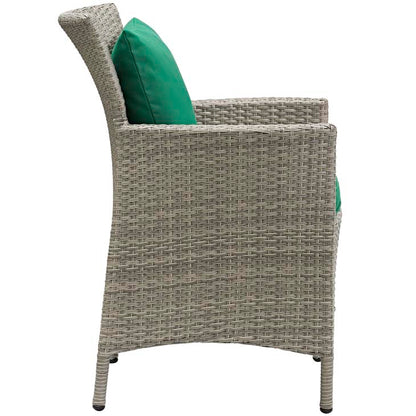 Conduit Outdoor Patio Wicker Rattan Dining Armchair - living-essentials