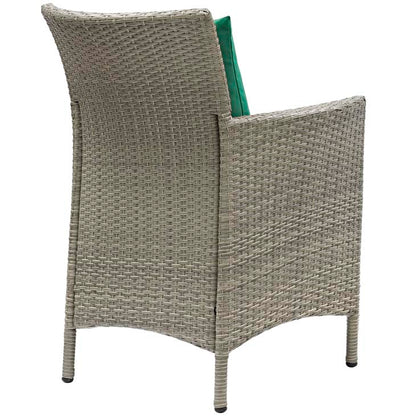Conduit Outdoor Patio Wicker Rattan Dining Armchair - living-essentials