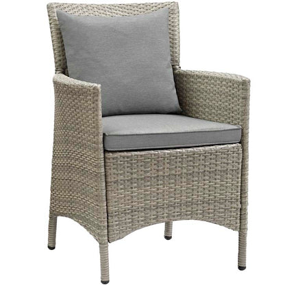 Conduit Outdoor Patio Wicker Rattan Dining Armchair - living-essentials