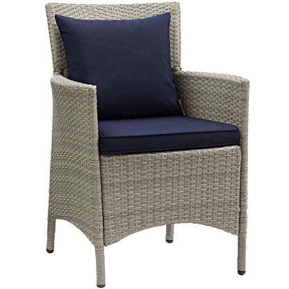 Conduit Outdoor Patio Wicker Rattan Dining Armchair - living-essentials