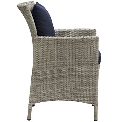 Conduit Outdoor Patio Wicker Rattan Dining Armchair - living-essentials