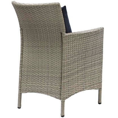 Conduit Outdoor Patio Wicker Rattan Dining Armchair - living-essentials