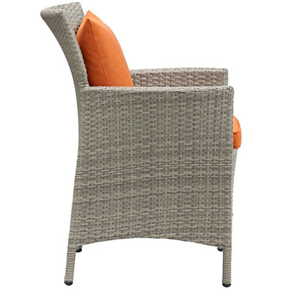 Conduit Outdoor Patio Wicker Rattan Dining Armchair - living-essentials