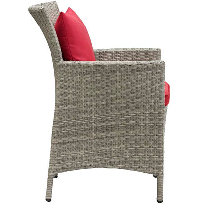 Conduit Outdoor Patio Wicker Rattan Dining Armchair - living-essentials