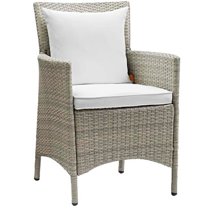 Conduit Outdoor Patio Wicker Rattan Dining Armchair - living-essentials