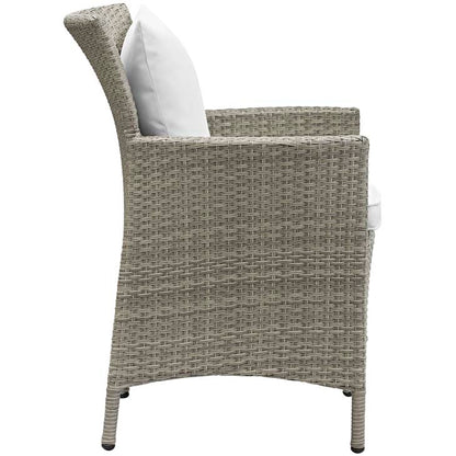 Conduit Outdoor Patio Wicker Rattan Dining Armchair - living-essentials