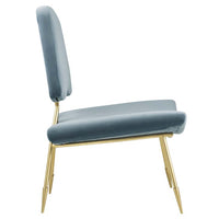 Pittman Upholstered Velvet Lounge Chair - living-essentials
