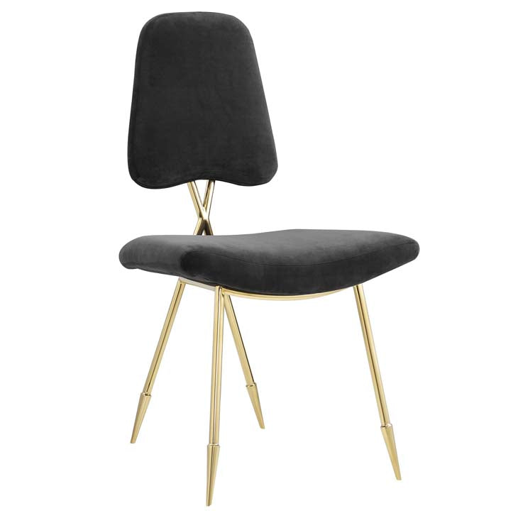 PONDER UPHOLSTERED VELVET DINING SIDE CHAIR - living-essentials