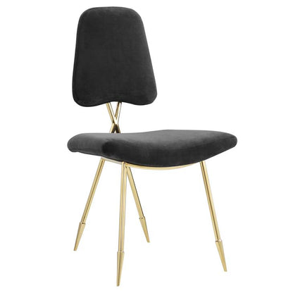 PONDER UPHOLSTERED VELVET DINING SIDE CHAIR - living-essentials