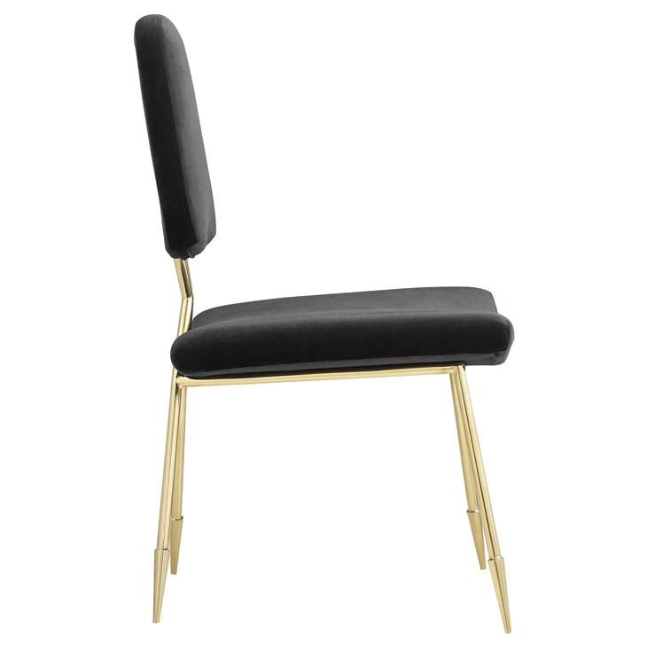 PONDER UPHOLSTERED VELVET DINING SIDE CHAIR - living-essentials