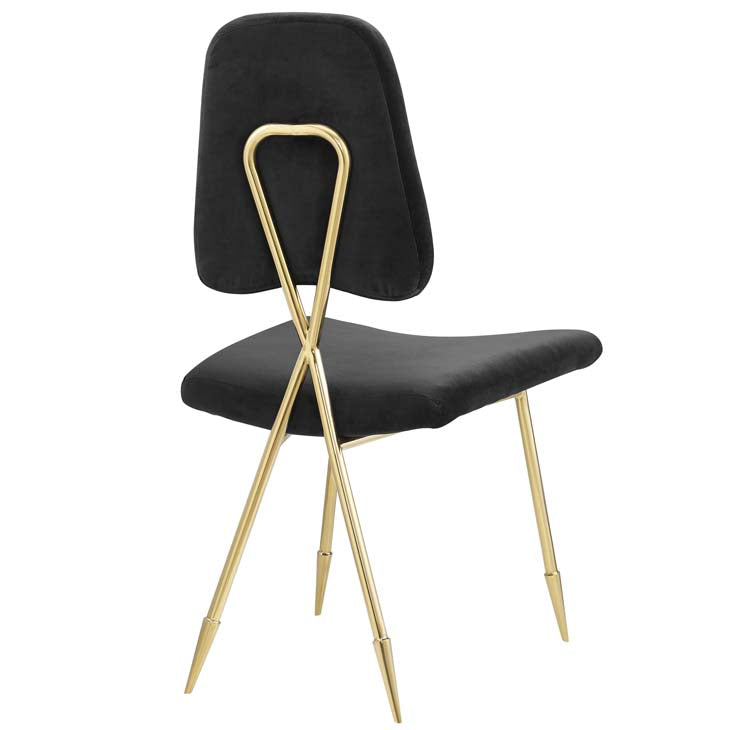 PONDER UPHOLSTERED VELVET DINING SIDE CHAIR - living-essentials