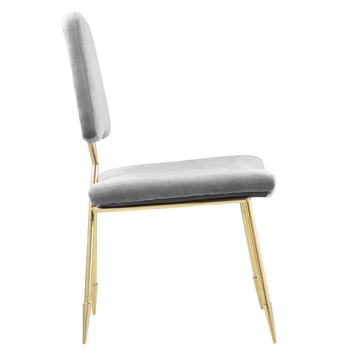 PONDER UPHOLSTERED VELVET DINING SIDE CHAIR - living-essentials