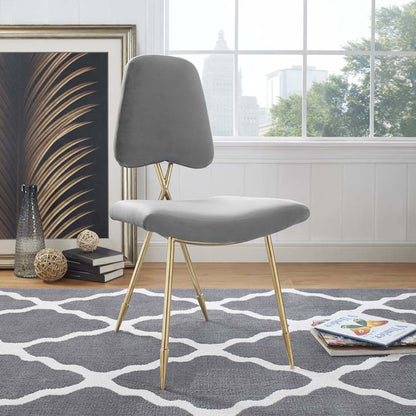 PONDER UPHOLSTERED VELVET DINING SIDE CHAIR - living-essentials