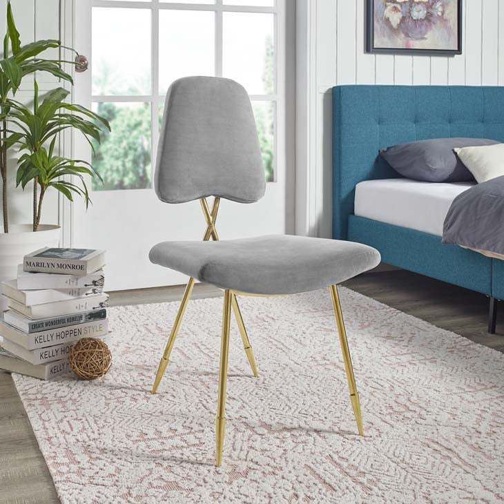 PONDER UPHOLSTERED VELVET DINING SIDE CHAIR - living-essentials