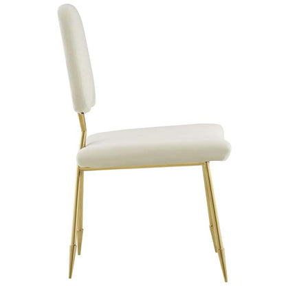 PONDER UPHOLSTERED VELVET DINING SIDE CHAIR - living-essentials