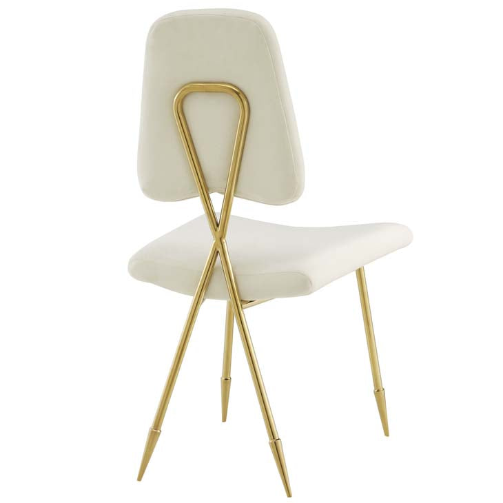 PONDER UPHOLSTERED VELVET DINING SIDE CHAIR - living-essentials