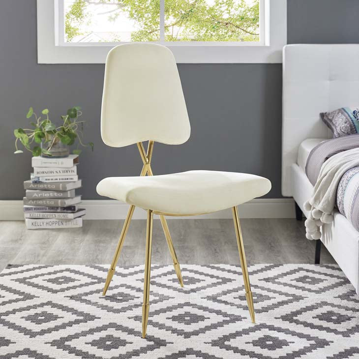 PONDER UPHOLSTERED VELVET DINING SIDE CHAIR - living-essentials