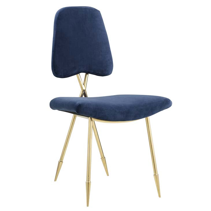 PONDER UPHOLSTERED VELVET DINING SIDE CHAIR - living-essentials