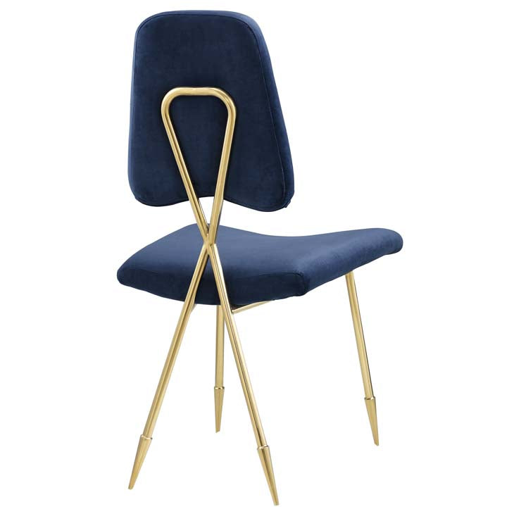 PONDER UPHOLSTERED VELVET DINING SIDE CHAIR - living-essentials