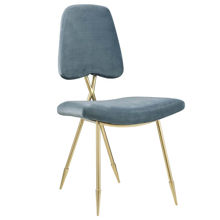 PONDER UPHOLSTERED VELVET DINING SIDE CHAIR - living-essentials