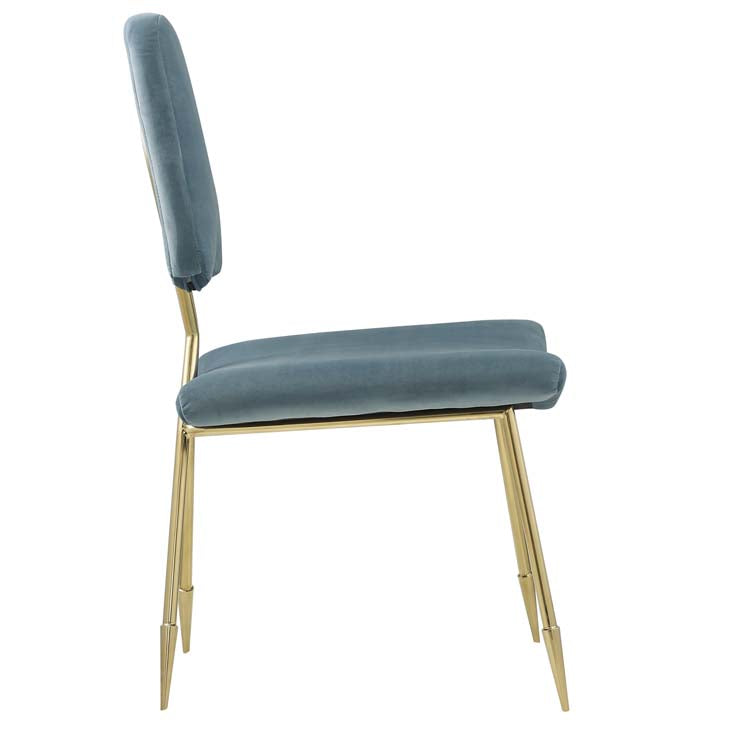 PONDER UPHOLSTERED VELVET DINING SIDE CHAIR - living-essentials
