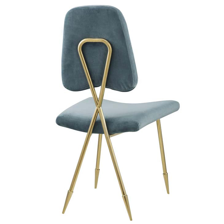 PONDER UPHOLSTERED VELVET DINING SIDE CHAIR - living-essentials