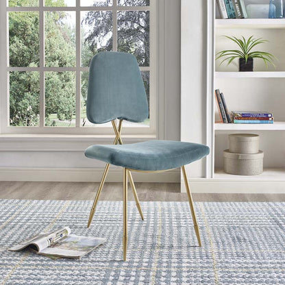 PONDER UPHOLSTERED VELVET DINING SIDE CHAIR - living-essentials
