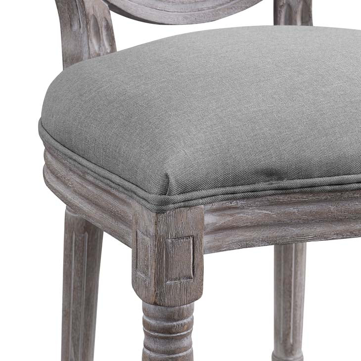 EMANATE VINTAGE FRENCH UPHOLSTERED FABRIC DINING SIDE CHAIR - living-essentials