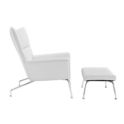 Hans J Wegner Leather Papa Bear Chair - living-essentials