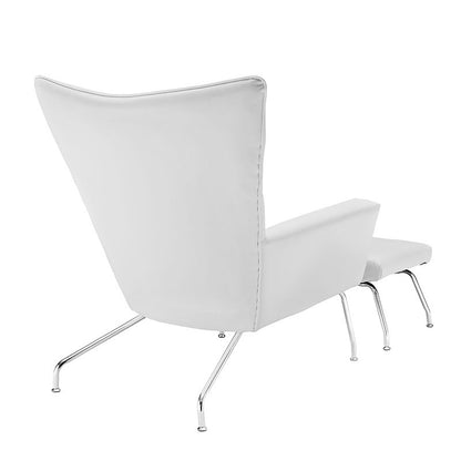 Hans J Wegner Leather Papa Bear Chair - living-essentials
