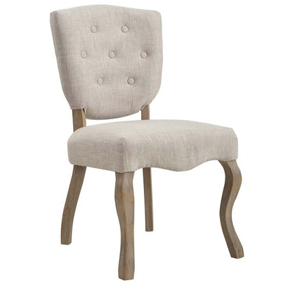 Ariston Vintage French Upholstered Dining Side Chair - living-essentials