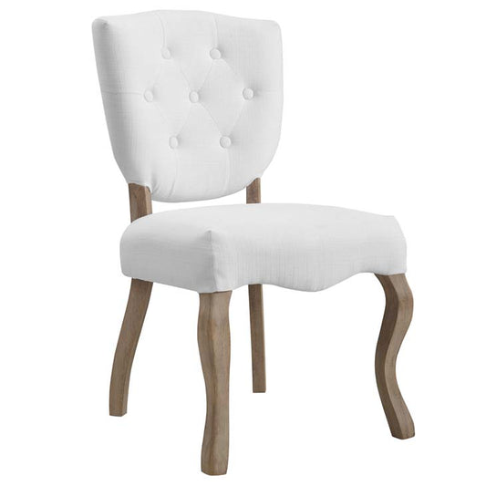 Ariston Vintage French Upholstered Dining Side Chair - living-essentials