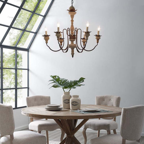 Bountiful Vintage French Pendant Ceiling light Candelabra Chandelier - living-essentials