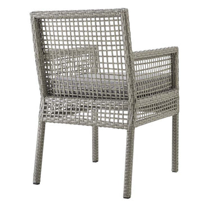 Audrey Outdoor Patio Wicker Rattan Dining Armchair - living-essentials