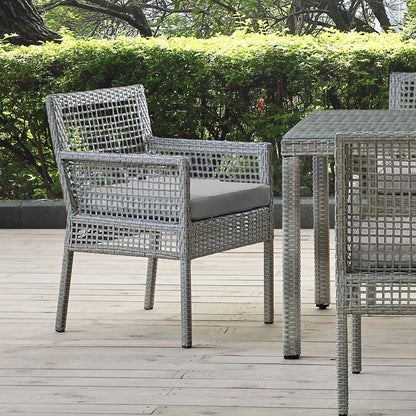 Audrey Outdoor Patio Wicker Rattan Dining Armchair - living-essentials
