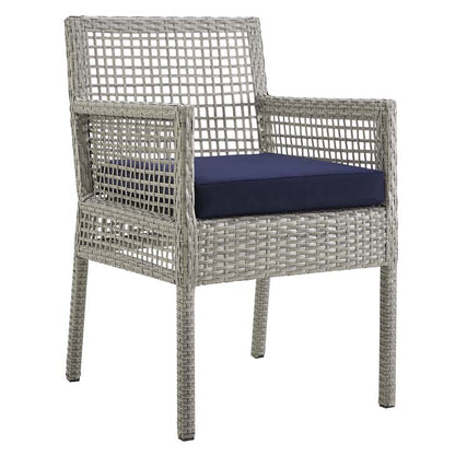 Audrey Outdoor Patio Wicker Rattan Dining Armchair - living-essentials