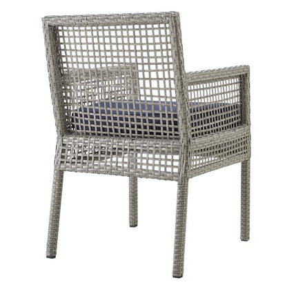 Audrey Outdoor Patio Wicker Rattan Dining Armchair - living-essentials
