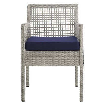 Audrey Outdoor Patio Wicker Rattan Dining Armchair - living-essentials
