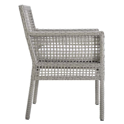 Audrey Outdoor Patio Wicker Rattan Dining Armchair - living-essentials