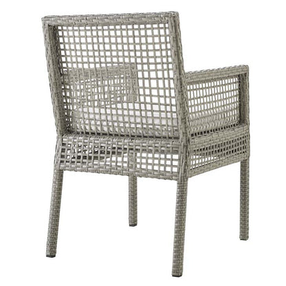 Audrey Outdoor Patio Wicker Rattan Dining Armchair - living-essentials