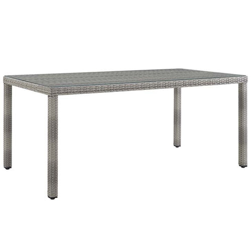 Audrey 68" Wicker Rattan Dining Table - living-essentials
