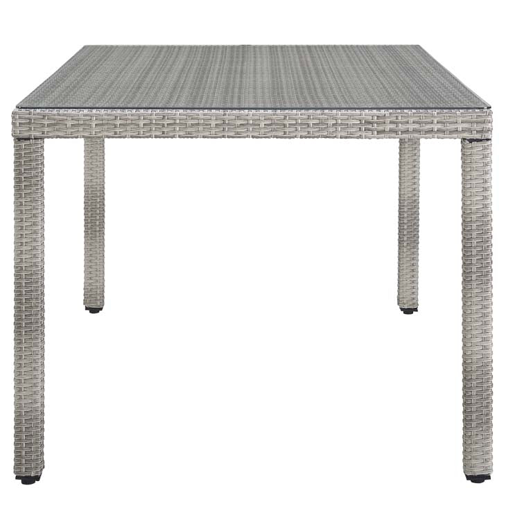 Audrey 68" Wicker Rattan Dining Table - living-essentials