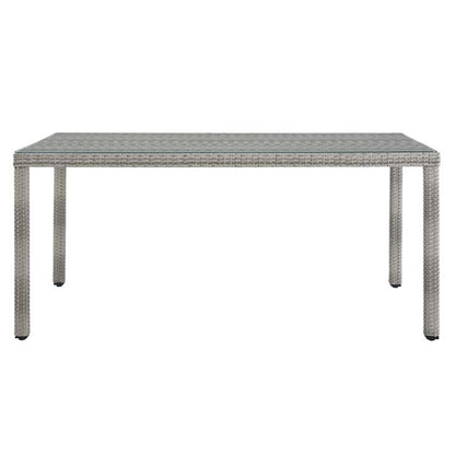 Audrey 68" Wicker Rattan Dining Table - living-essentials