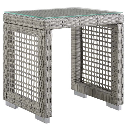 Audrey Outdoor Patio Wicker Rattan Side Table - living-essentials