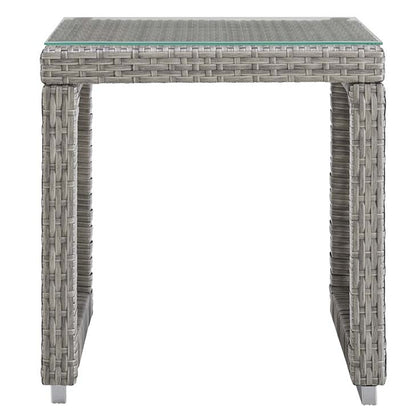 Audrey Outdoor Patio Wicker Rattan Side Table - living-essentials