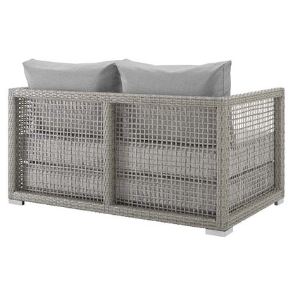 Audrey Outdoor Patio Wicker Rattan Loveseat - living-essentials