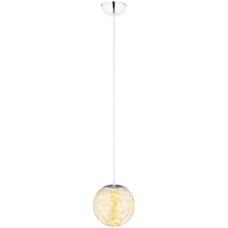 Fairy 12" Amber Glass Globe Ceiling Light Pendant Chandelier - living-essentials