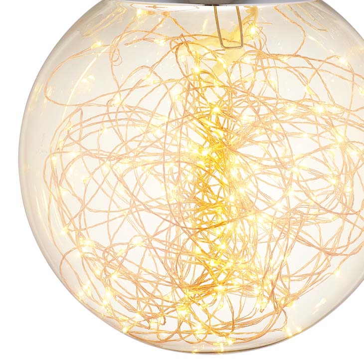 Fairy 12" Amber Glass Globe Ceiling Light Pendant Chandelier - living-essentials