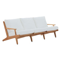 Saratoga Outdoor Patio Premium Grade a Teak Wood Sofa - living-essentials