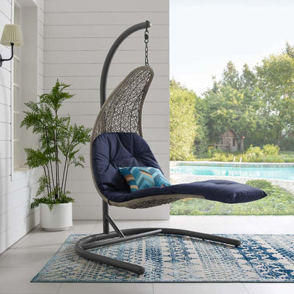 Landscape Hanging Chaise Lounge Outdoor Patio Swing Chair - living-essentials